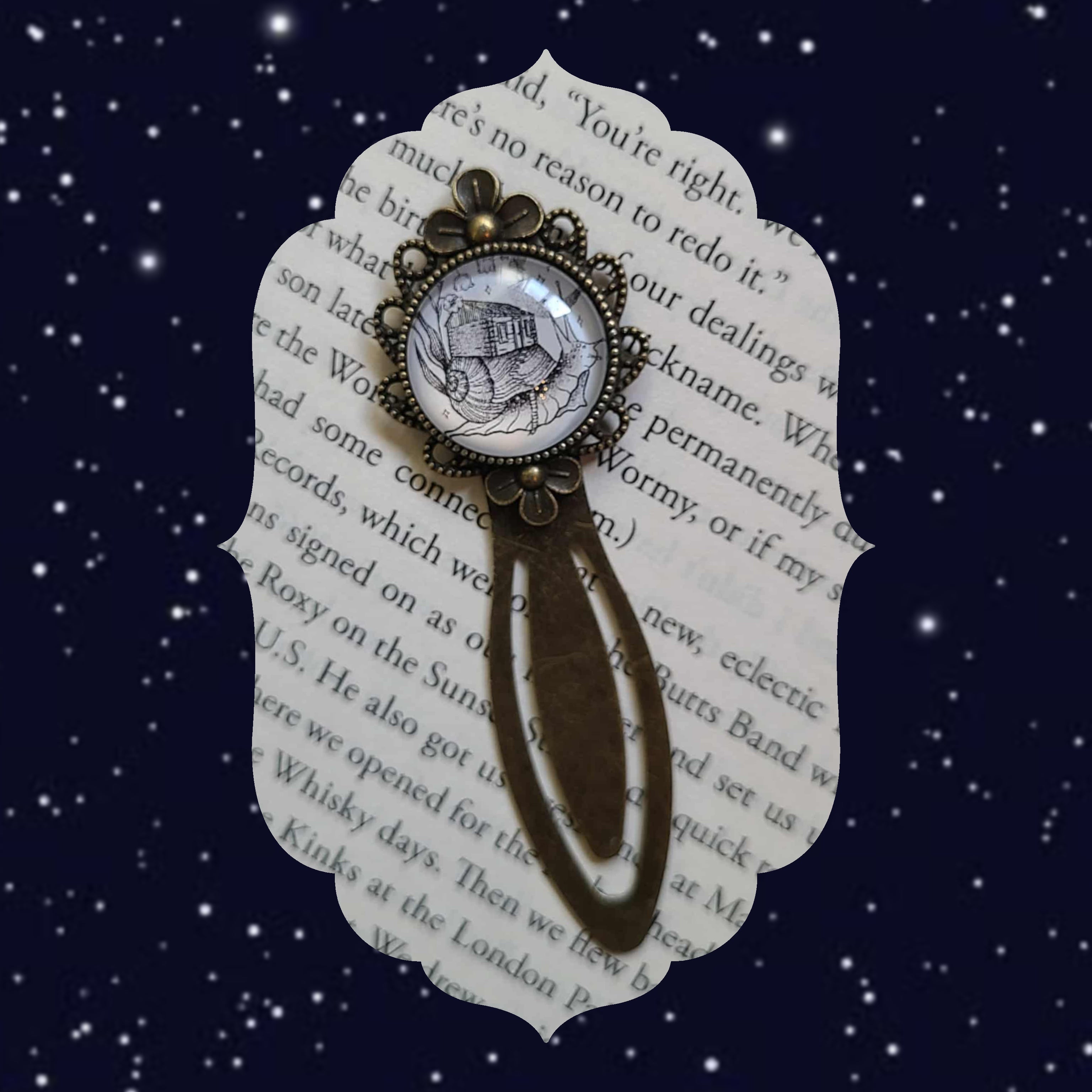Cottagecore Snail Bookmark