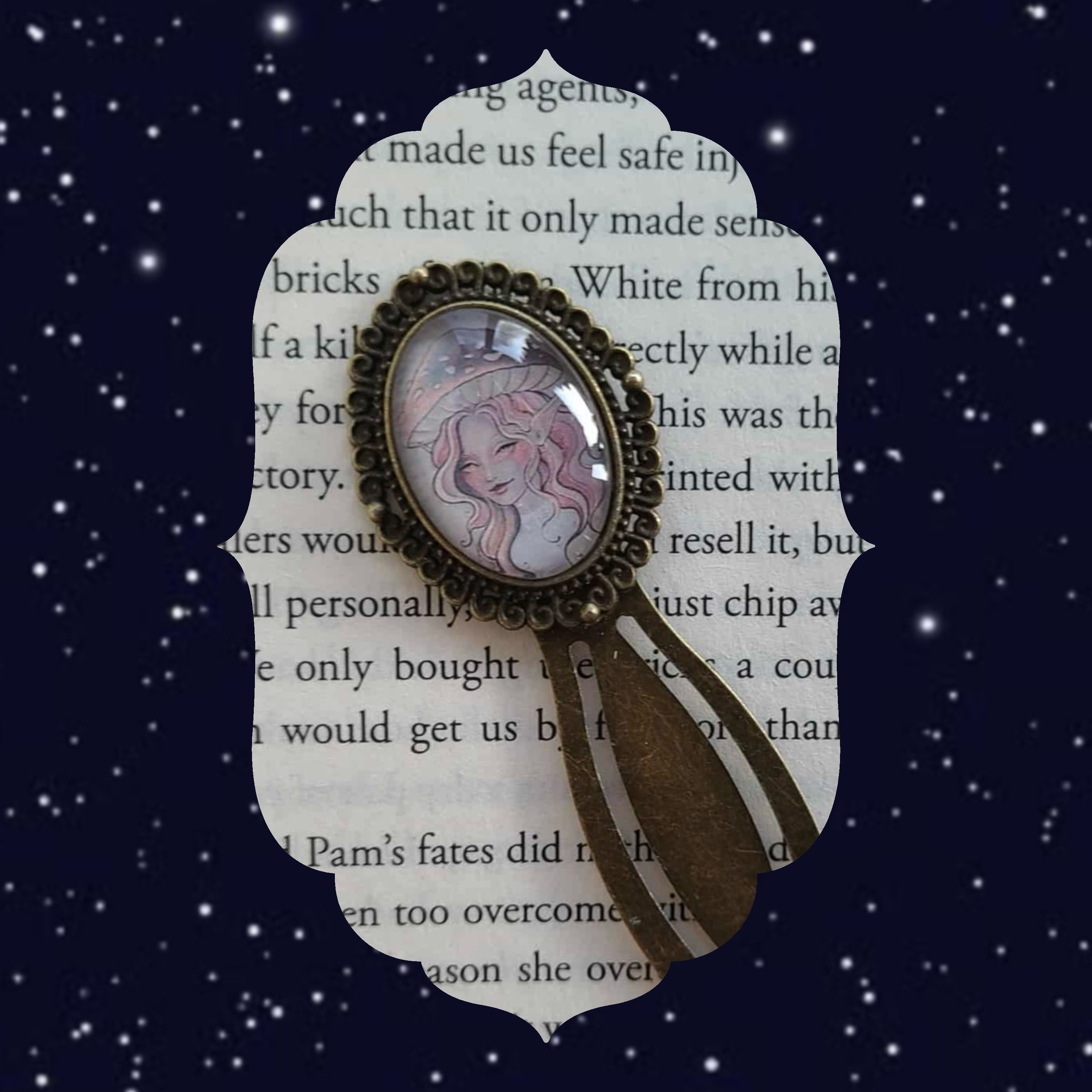 Mushroom Girl Bookmark