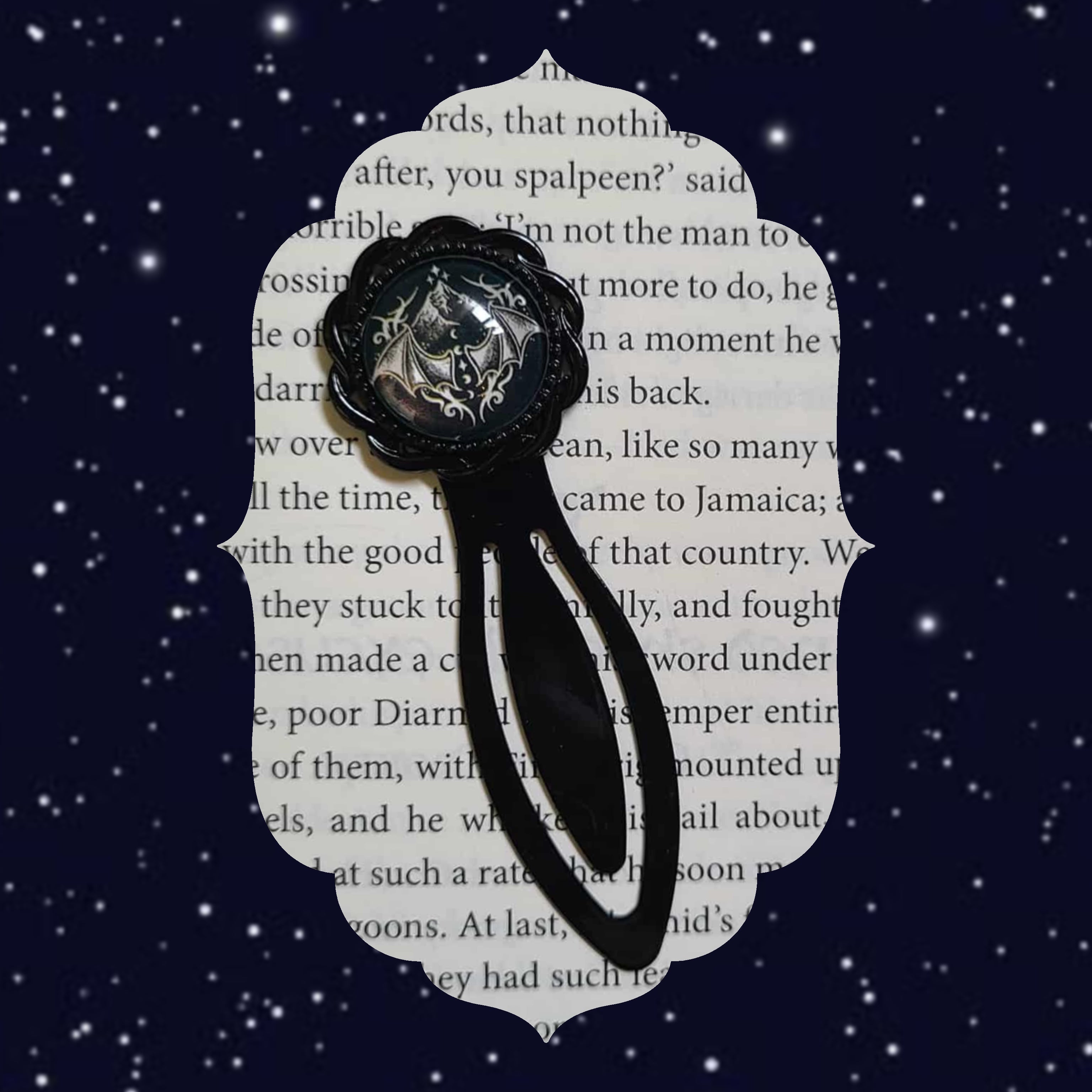 ACOTAR Inspired Black Bookmark
