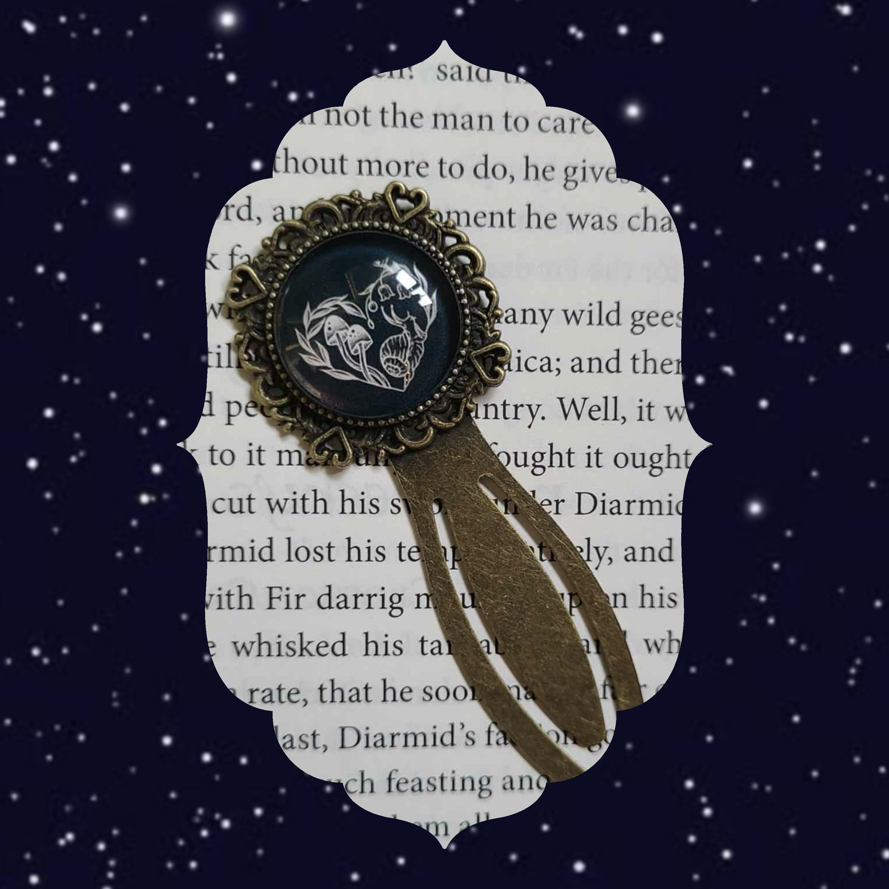 Cottagecore Heart Bookmark