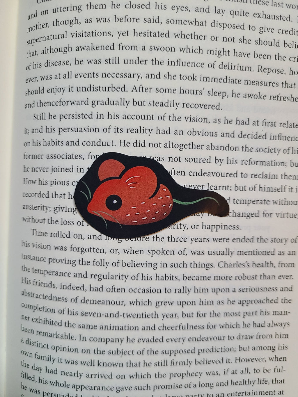 Strawberry Mouse Glossy Sticker