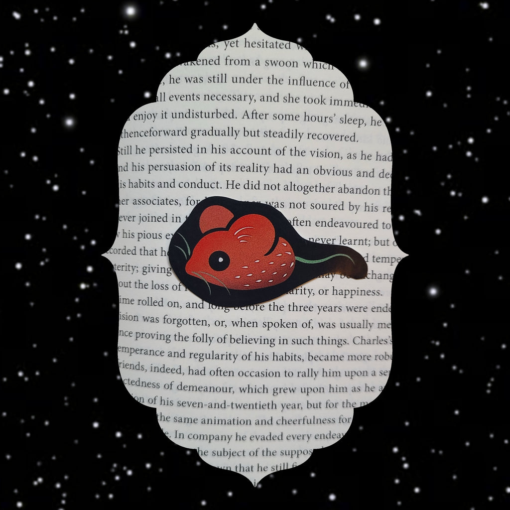 Strawberry Mouse Glossy Sticker