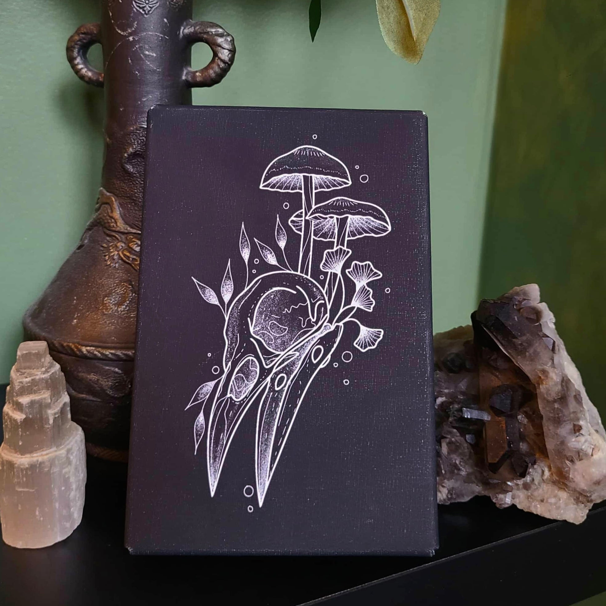 Bird Skull Mini Canvas Print