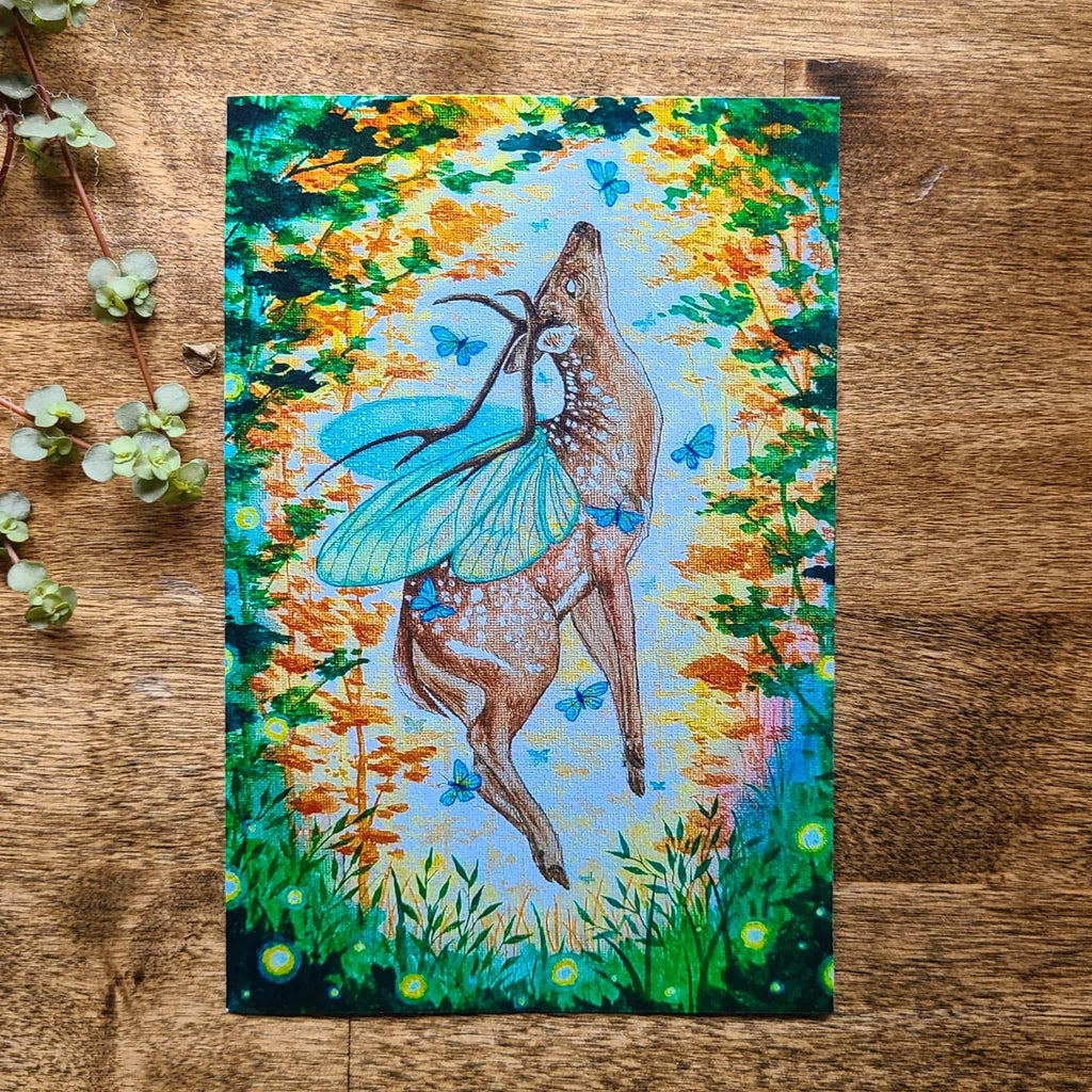 Dreaming Deer Mini Art Print