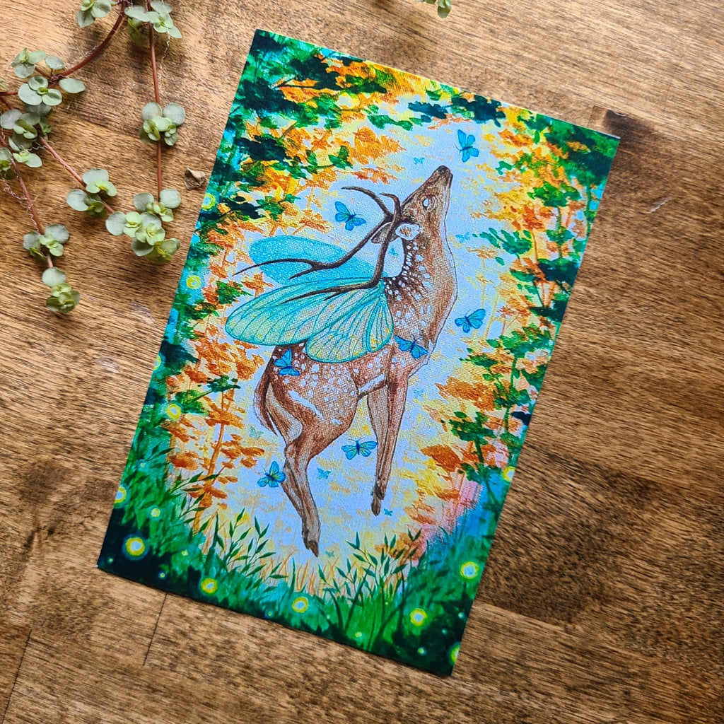 Dreaming Deer Mini Art Print