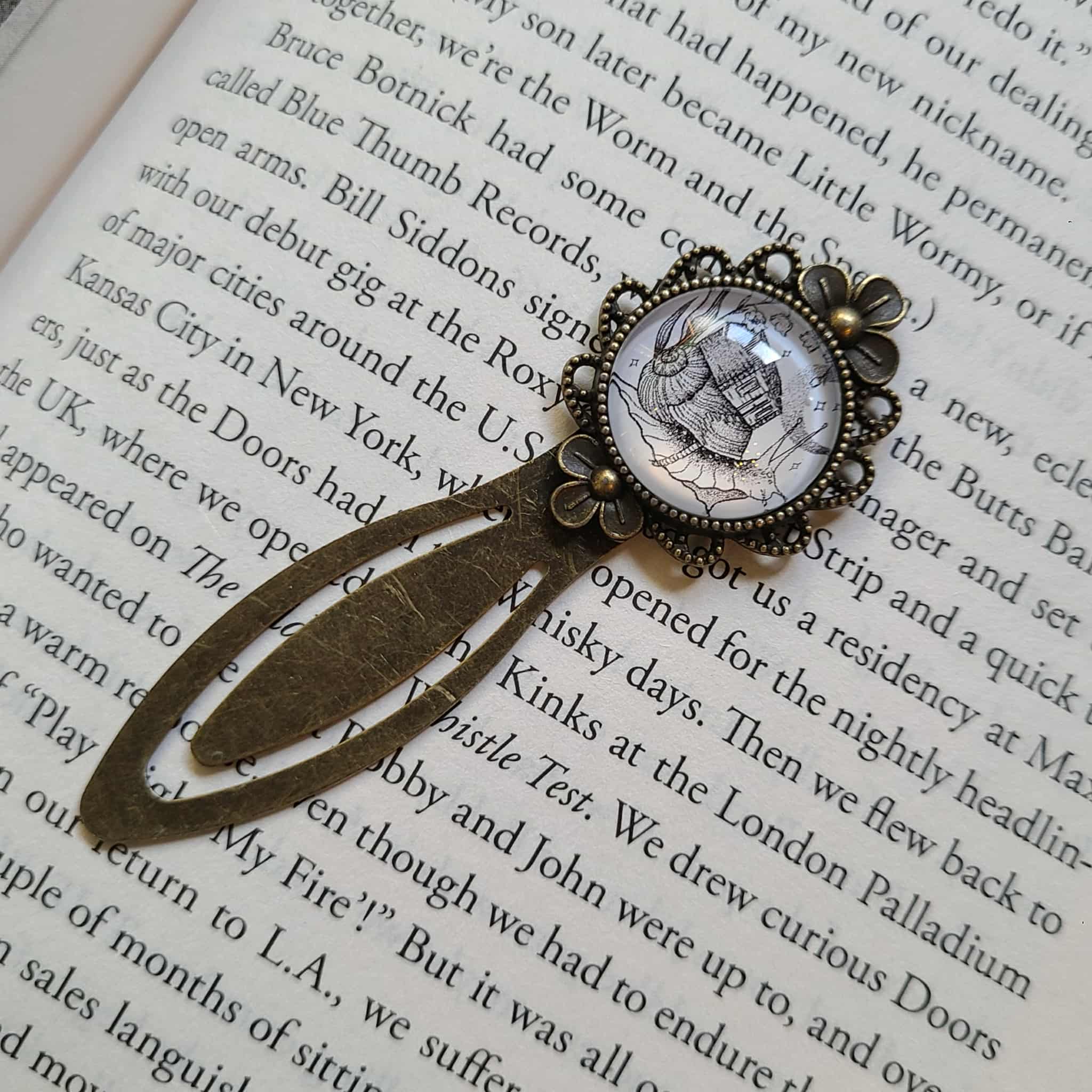 Cottagecore Snail Bookmark