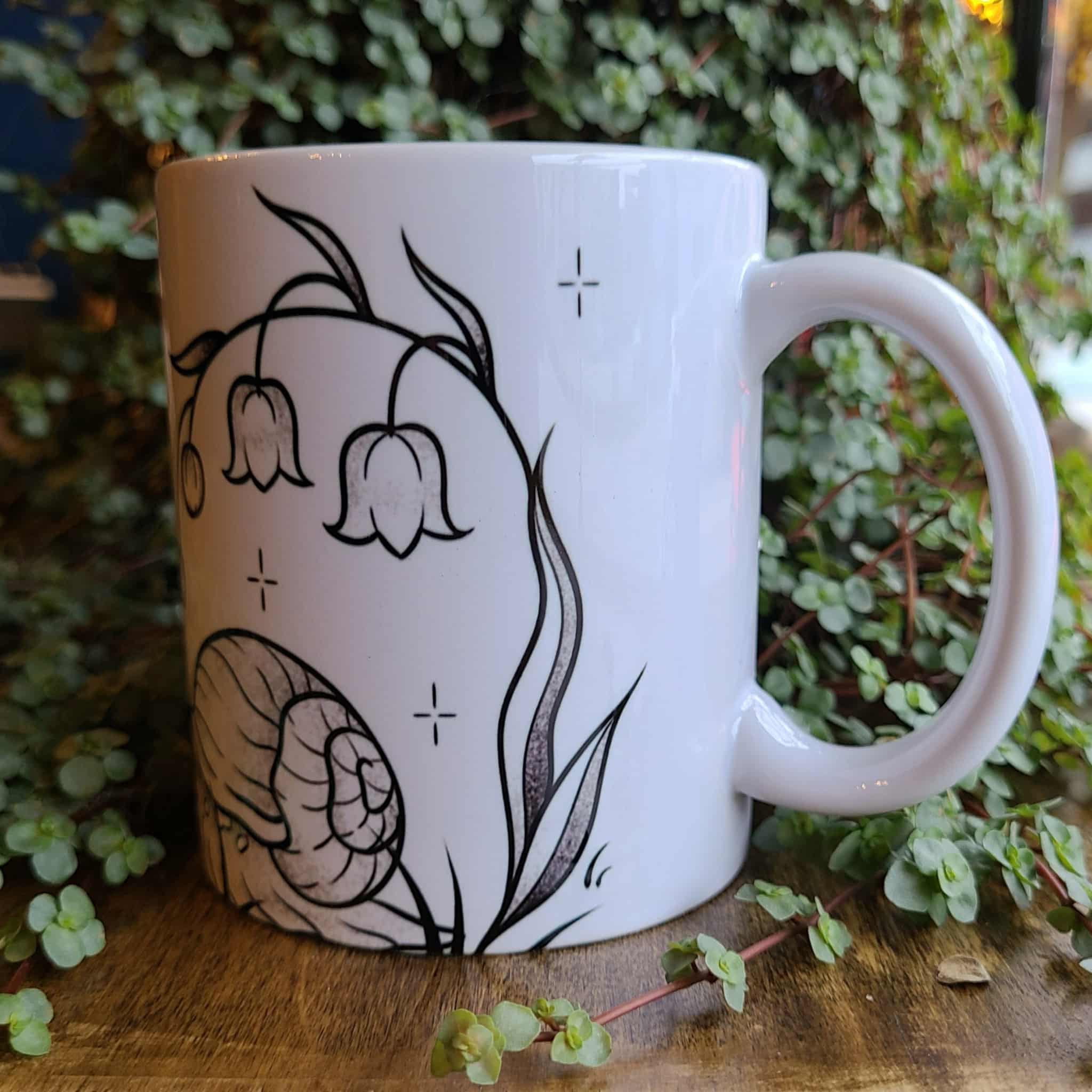 Cottagecore Snail Coffee Mug