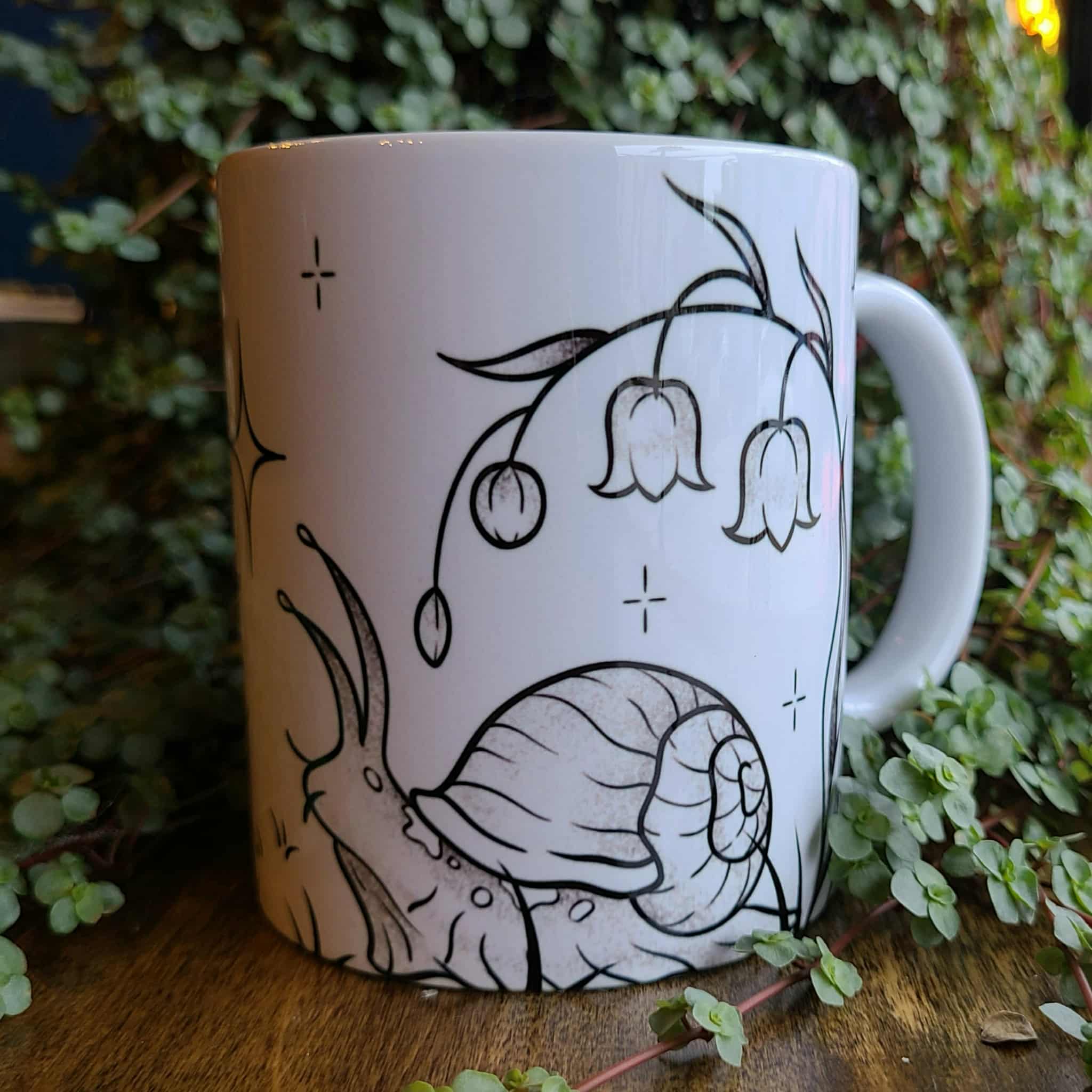 Cottagecore Snail Coffee Mug