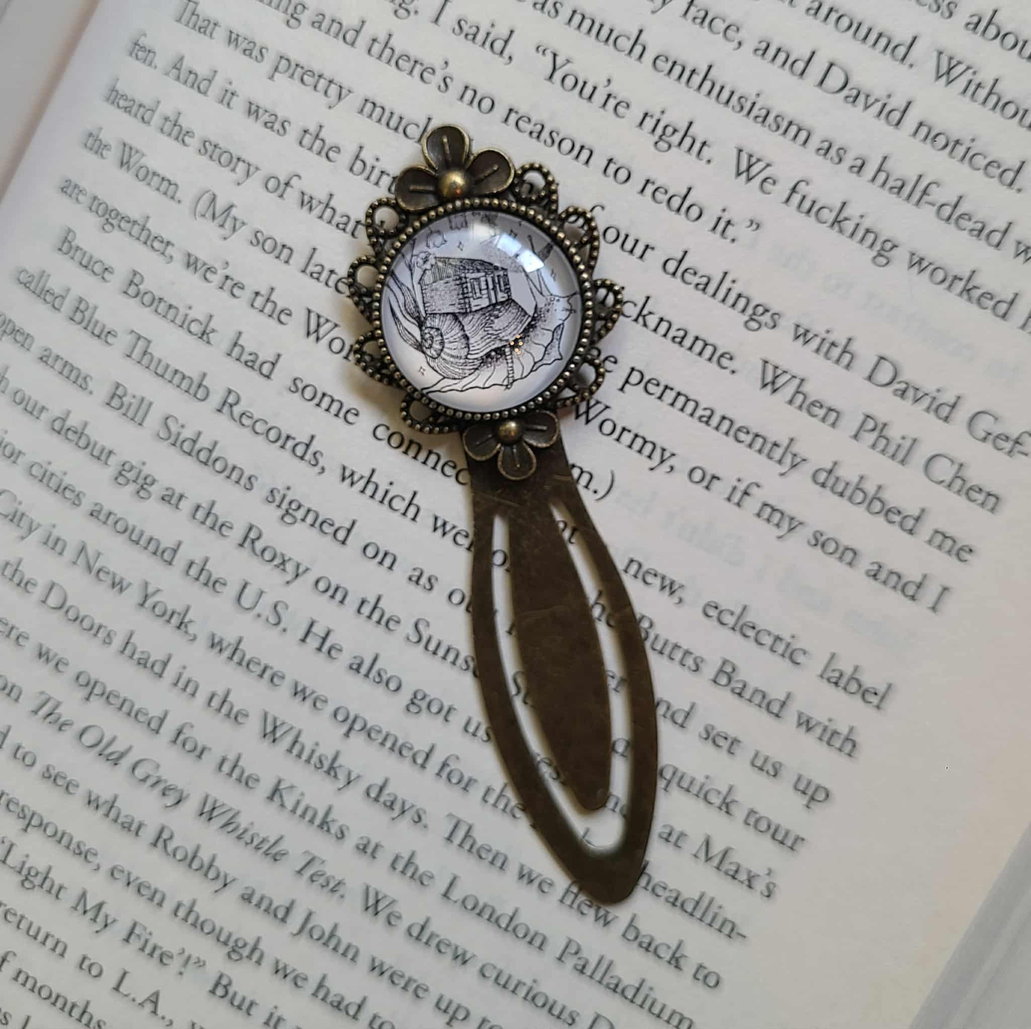 Cottagecore Snail Bookmark